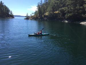 Kayaking is a great activity for your Desolation Sound sailing charter